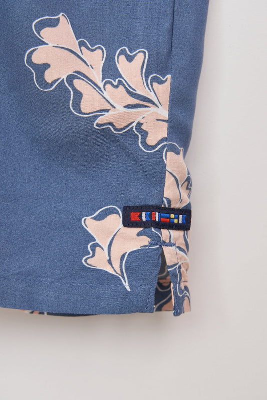 100% viscose T-shirt or blouse with a marine print