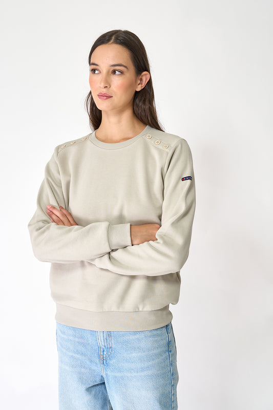 French terry sweatshirt with rear print