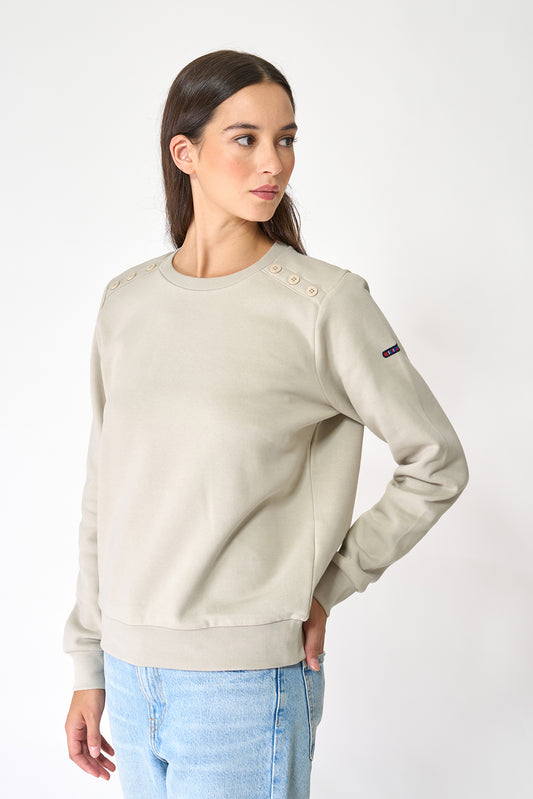 French terry sweatshirt with rear print