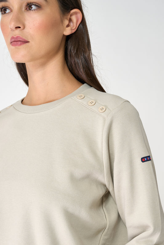 French terry sweatshirt with rear print
