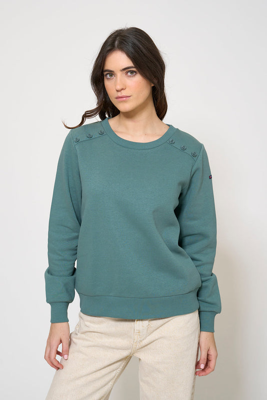 French terry sweatshirt with rear print