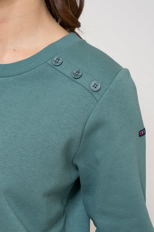 French terry sweatshirt with rear print