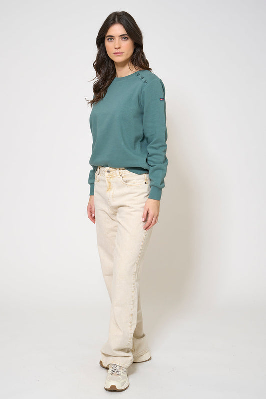French terry sweatshirt with rear print