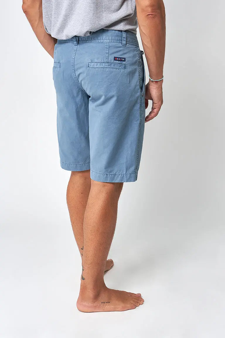 Plain cotton Bermuda shorts