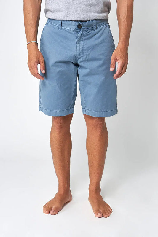 Plain cotton Bermuda shorts