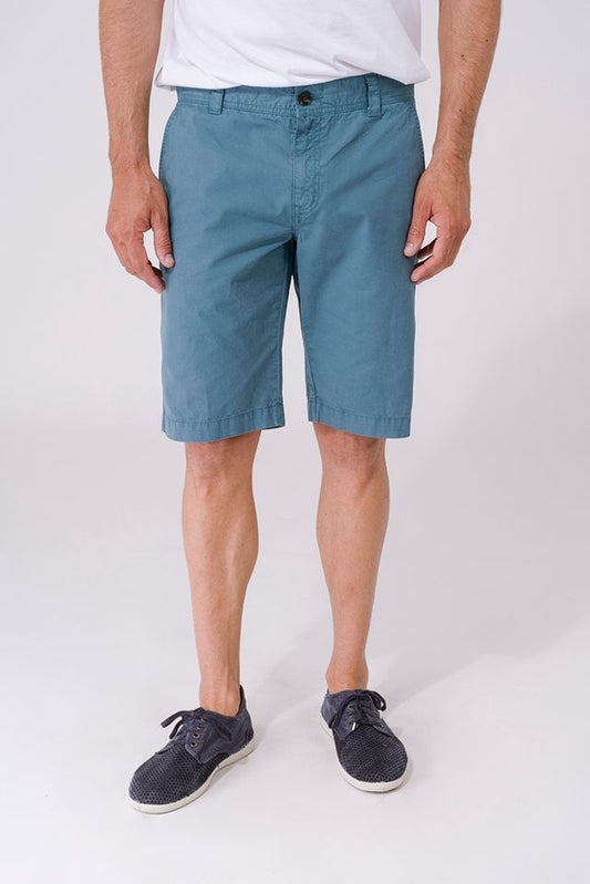 Plain cotton Bermuda shorts