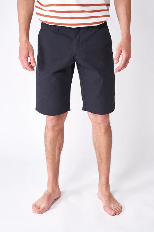 Plain cotton Bermuda shorts