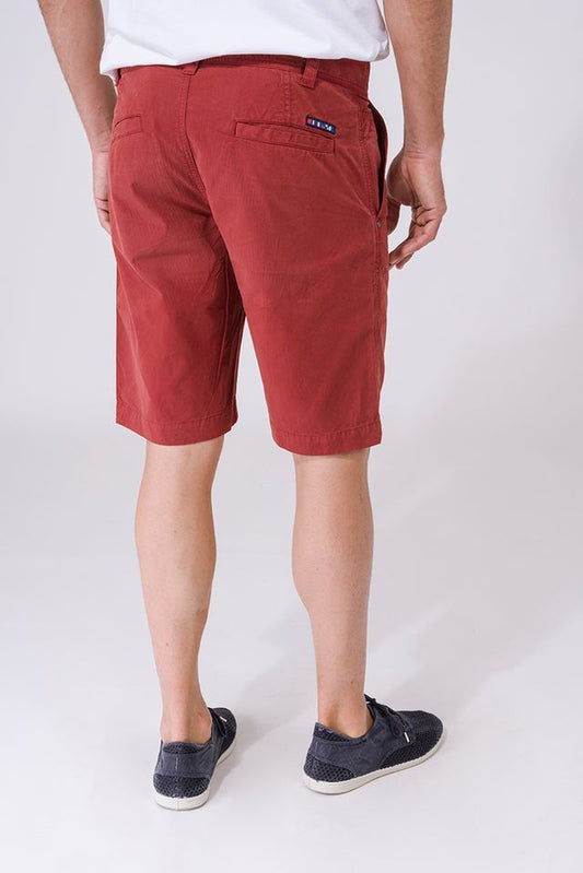 Plain cotton Bermuda shorts