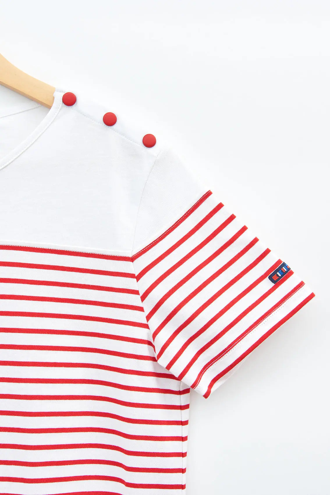 Robe manches courtes rayée esprit marinière