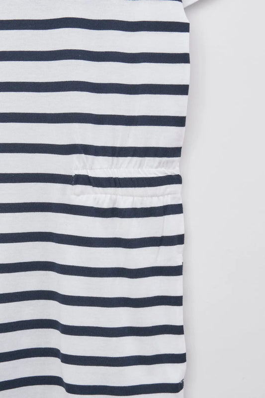 Striped dress in 180 gr cotton