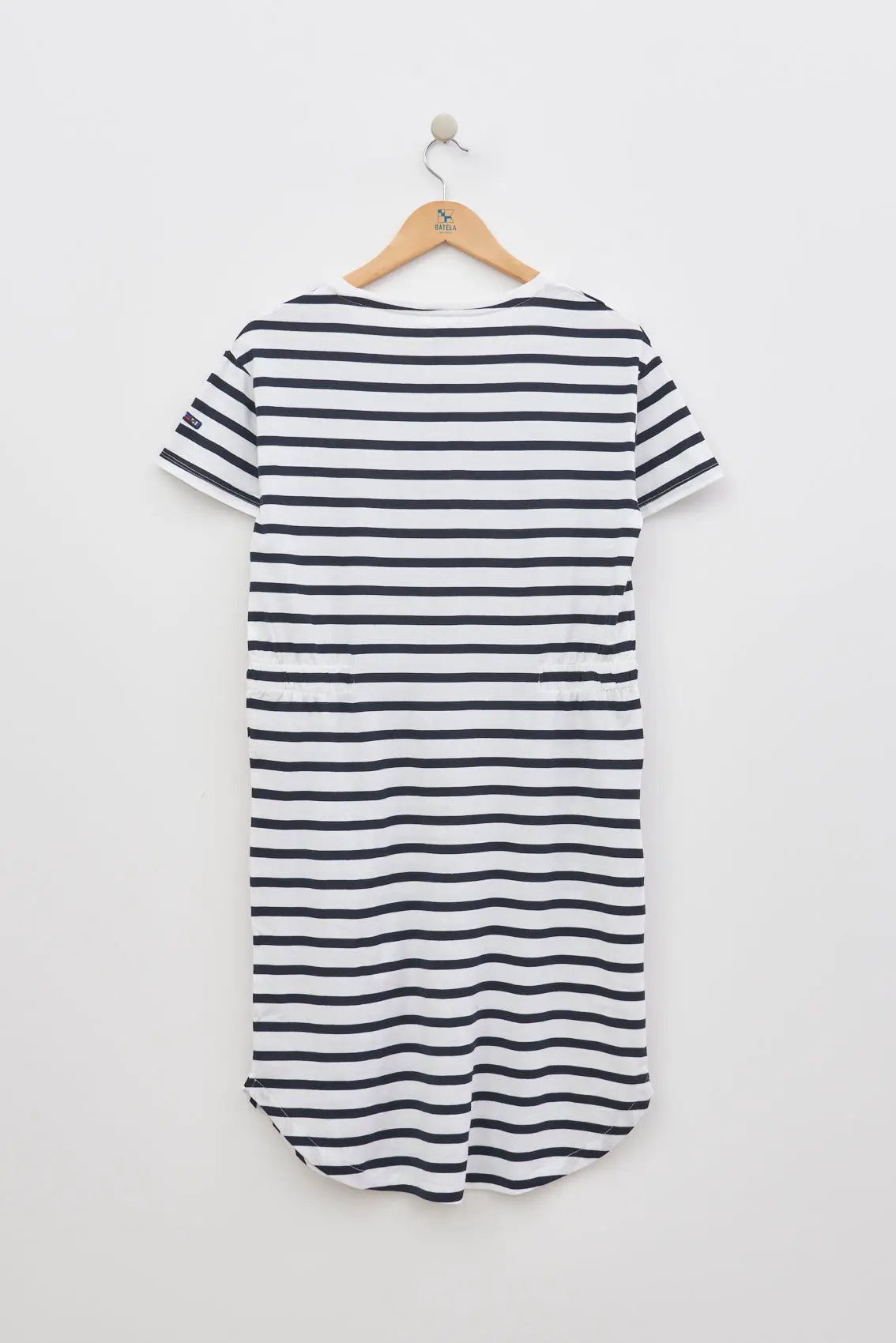 Robe manches courtes rayée esprit marinière