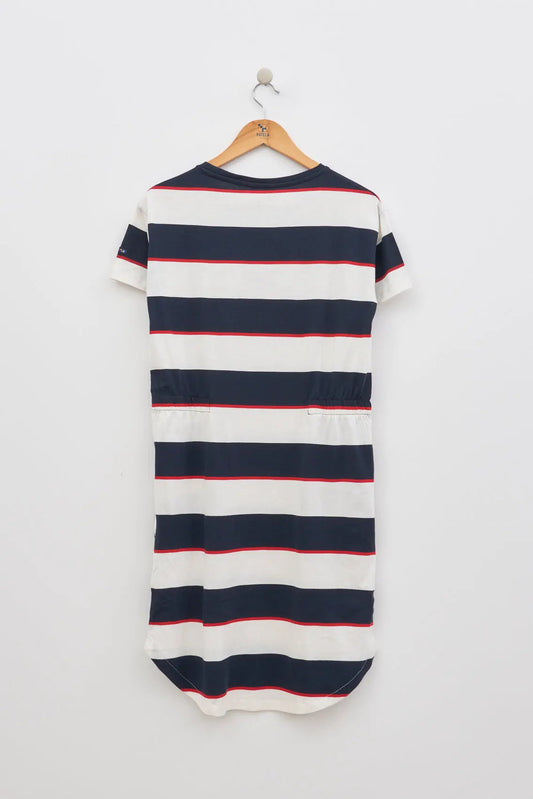 Striped dress in 180 gr cotton