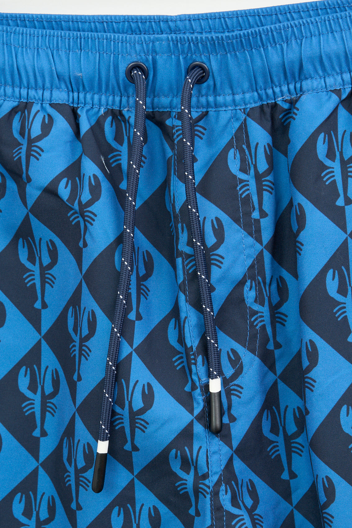 Printed polyester short swimsuit