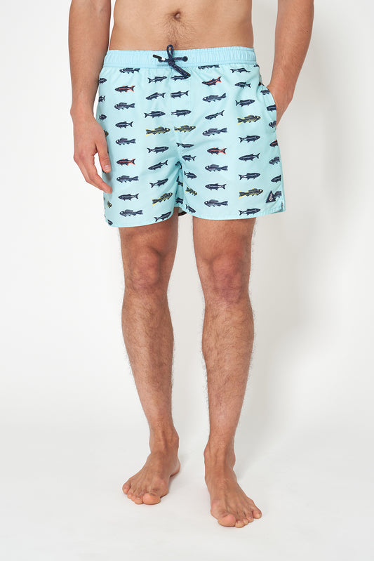 Bañador corto estampado