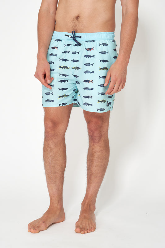 Bañador corto estampado