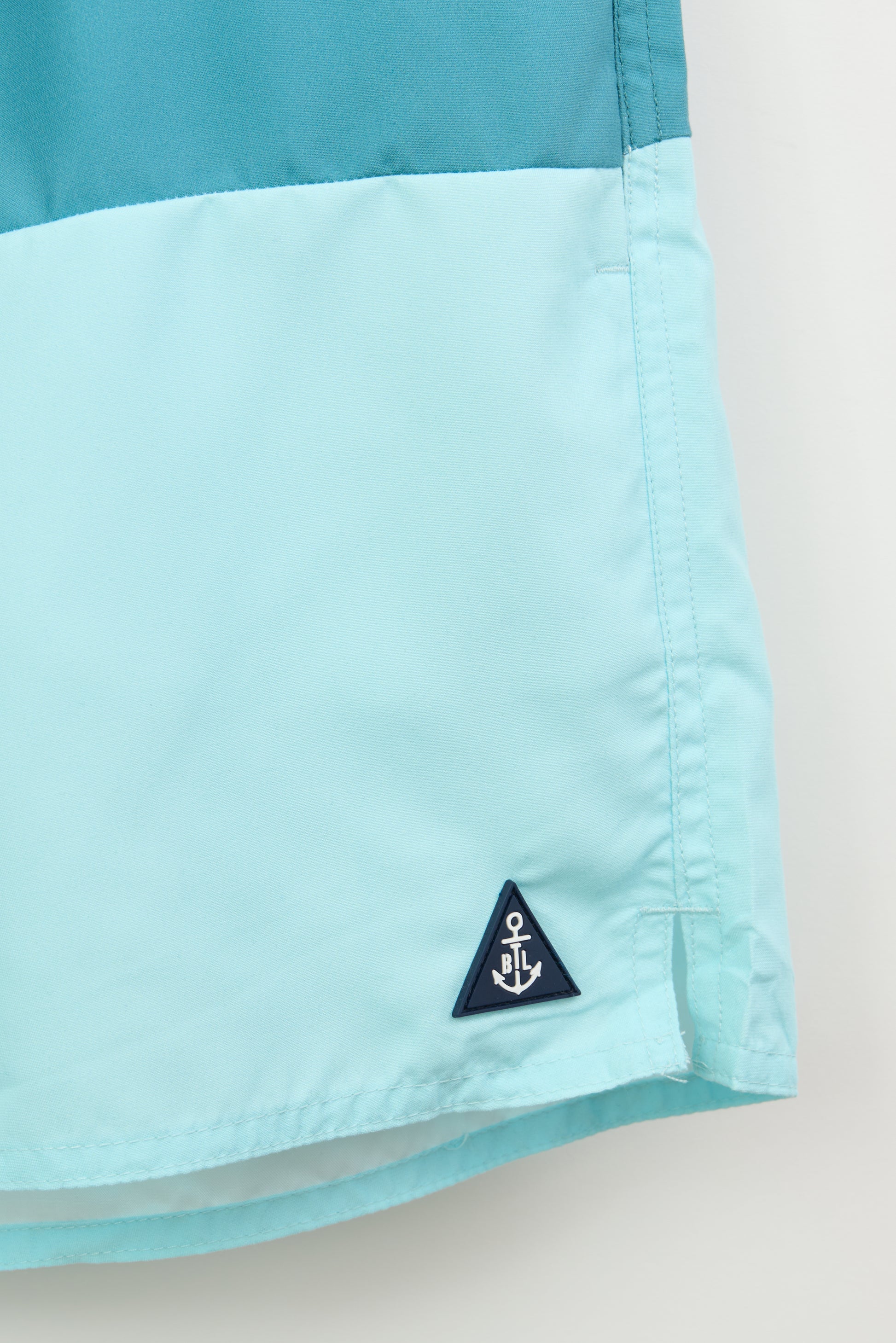 Printed polyester short swimsuit