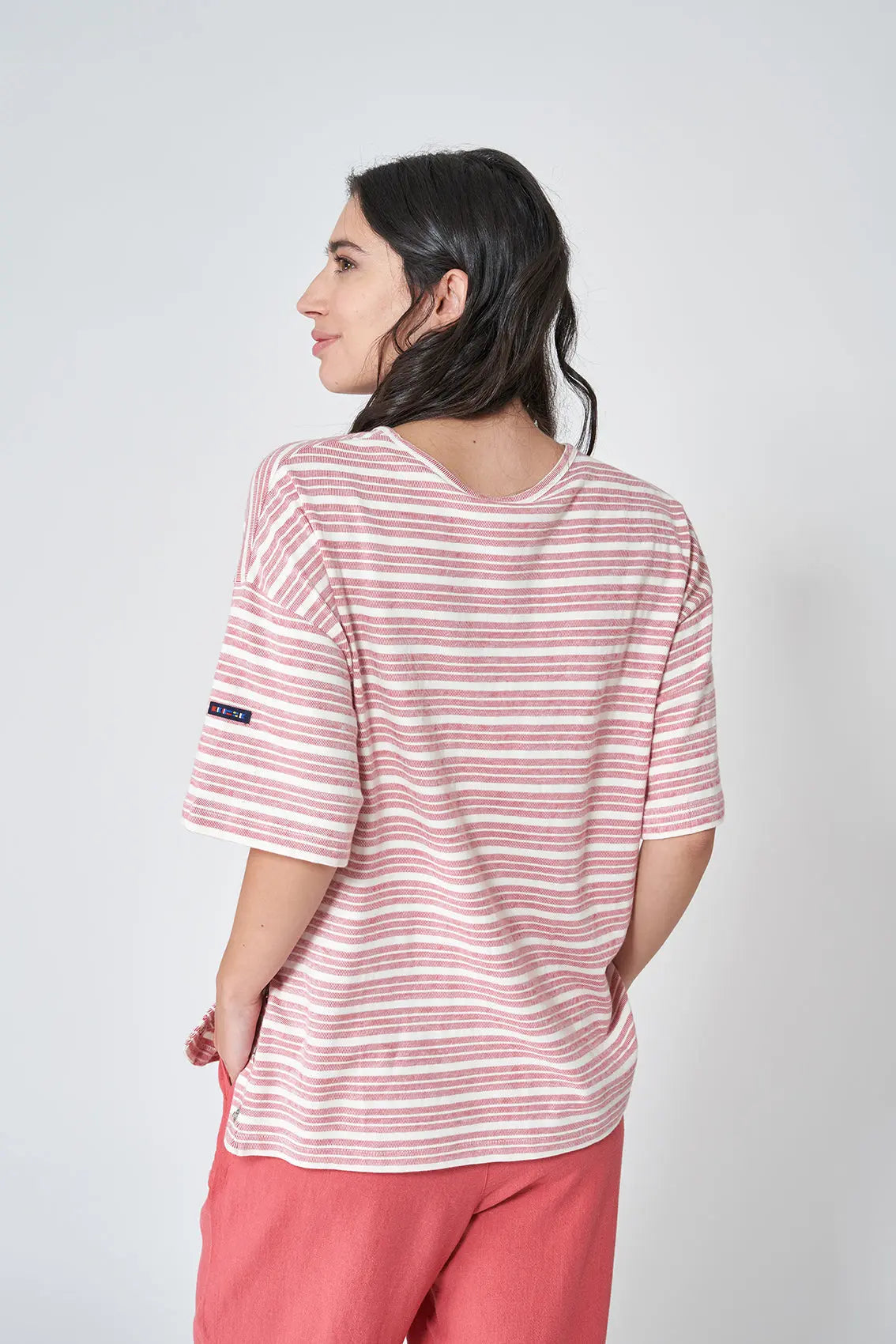 Camiseta oversize a rayas