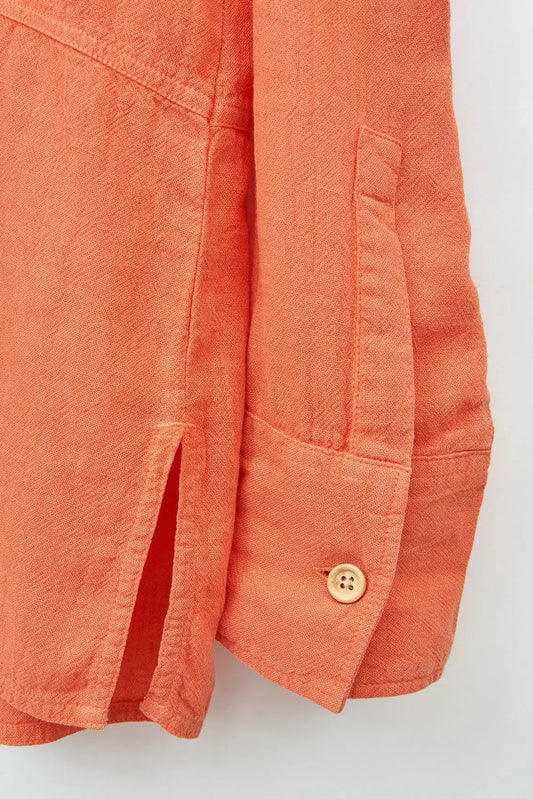 Chemise longue, esprit tunique à manches longues