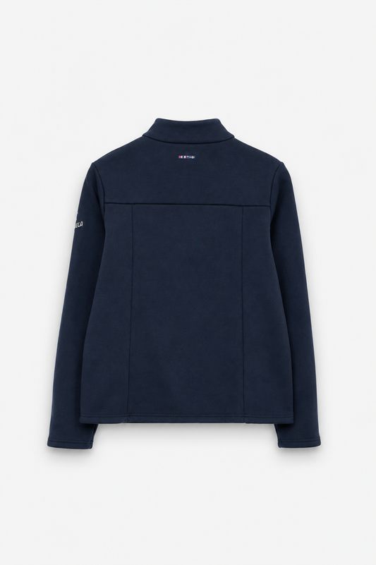 Jacket with anchor embroidered on the shoulder