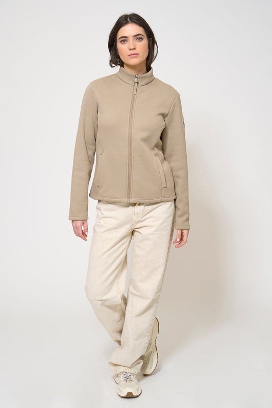 Jacket with anchor embroidered on the shoulder