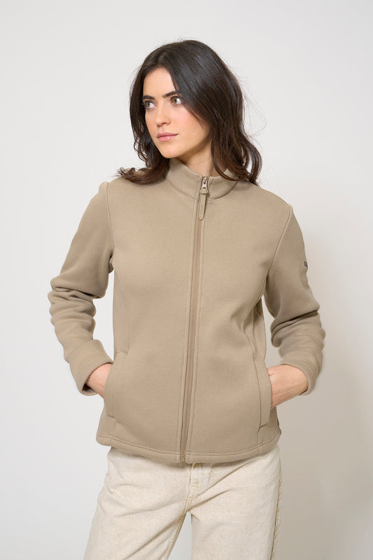 Jacket with anchor embroidered on the shoulder