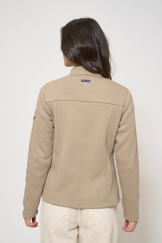 Jacket with anchor embroidered on the shoulder