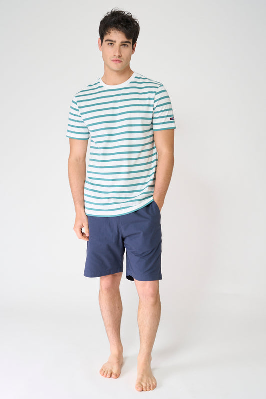 Camiseta a rayas de manga corta