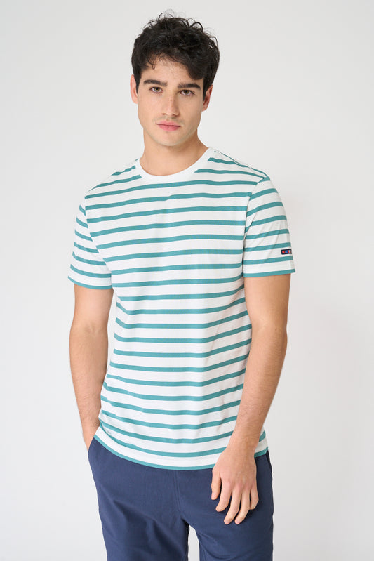 Camiseta a rayas de manga corta