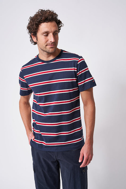 Camiseta a rayas de manga corta