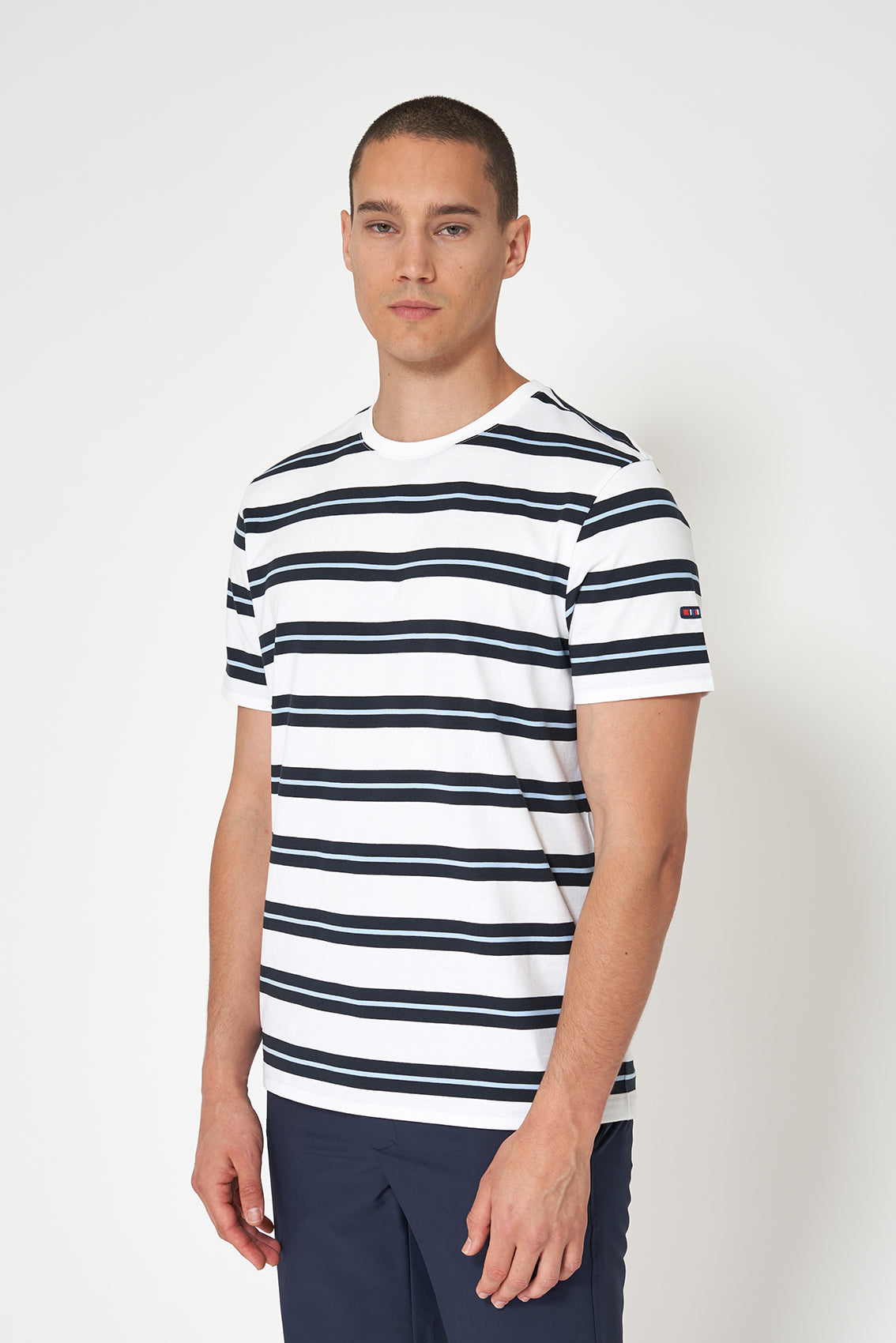 T-shirt à rayures manches courtes