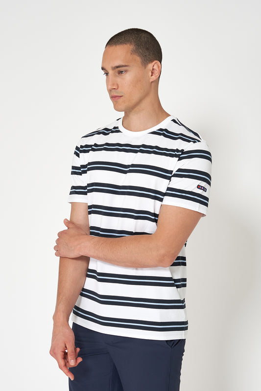 Mahuka motzeko kamiseta marraduna