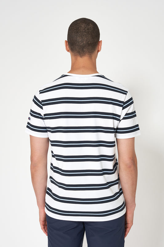 Mahuka motzeko kamiseta marraduna