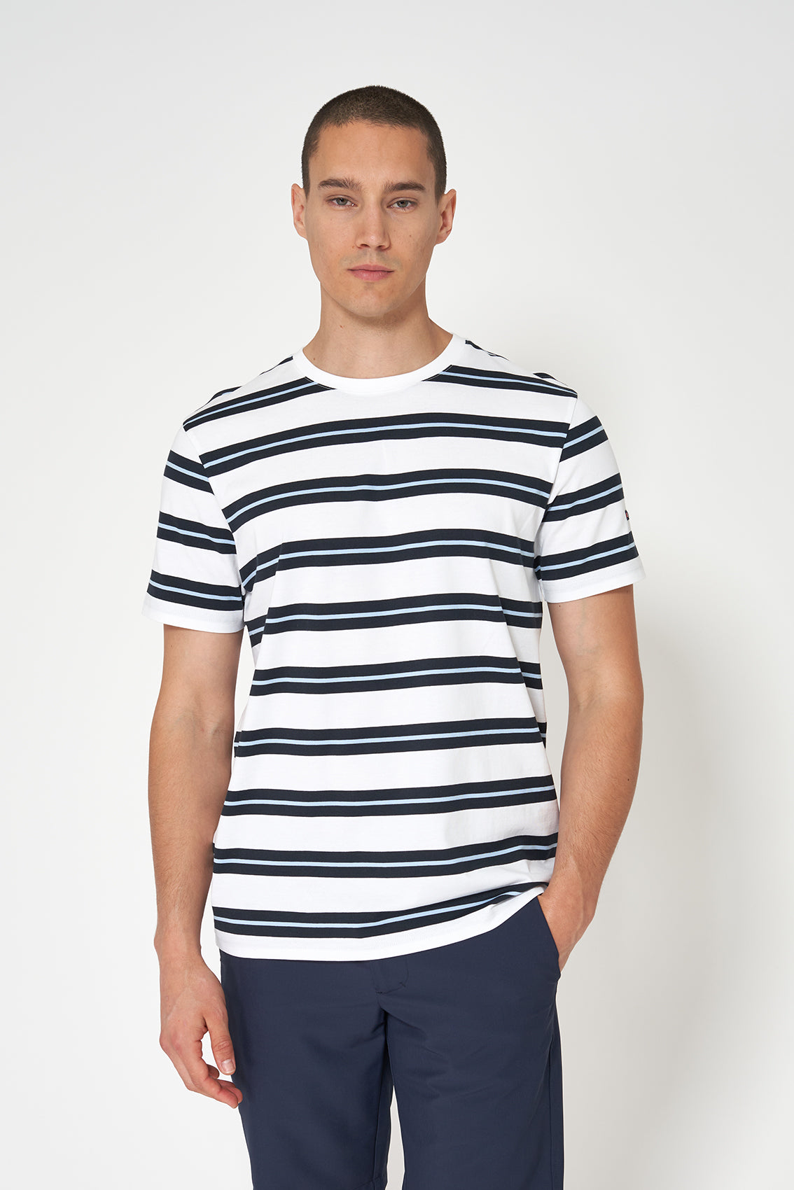 T-shirt à rayures manches courtes