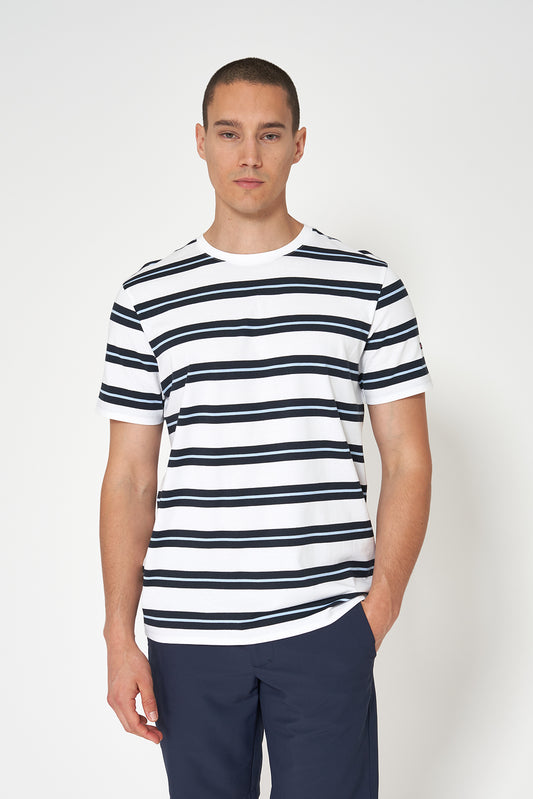 Mahuka motzeko kamiseta marraduna