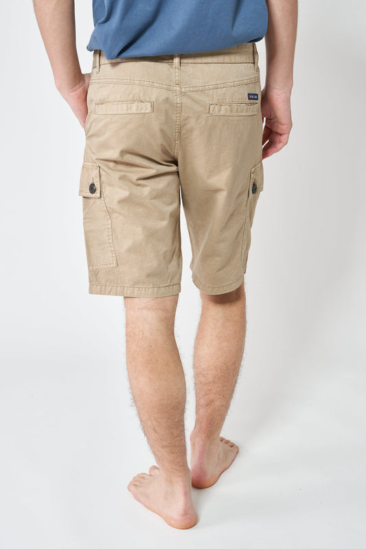 Cotton cargo Bermuda shorts