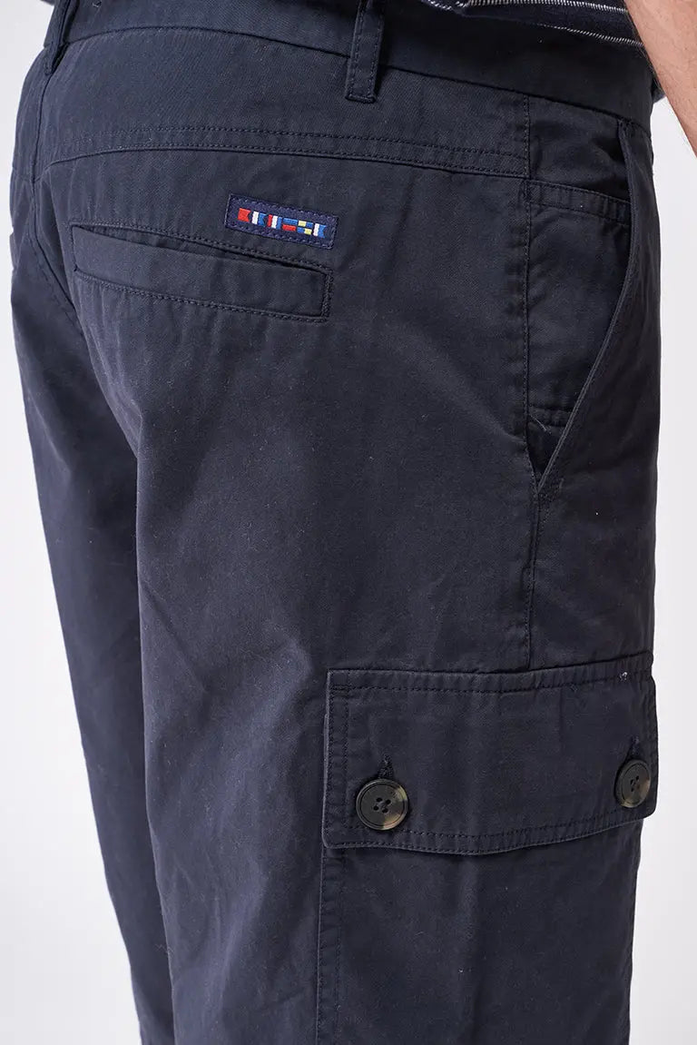 Cotton cargo Bermuda shorts