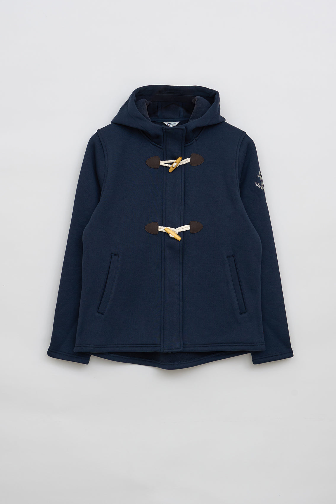Chaqueta capucha botones tipo trenca