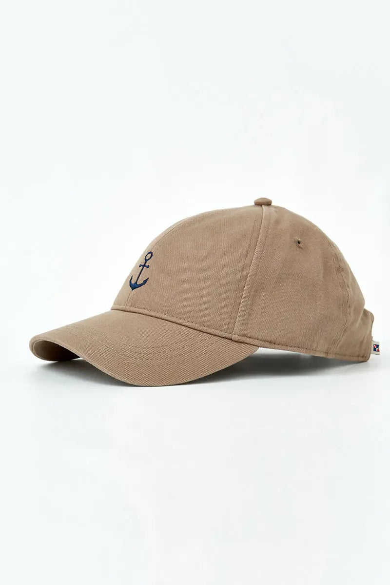 Casquette en coton, ancre brodée
