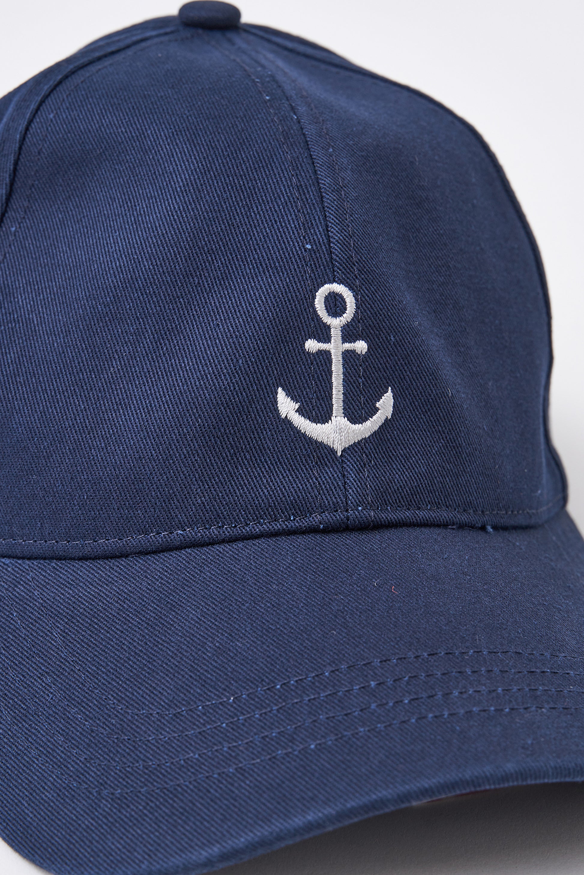 Casquette en coton, ancre brodée