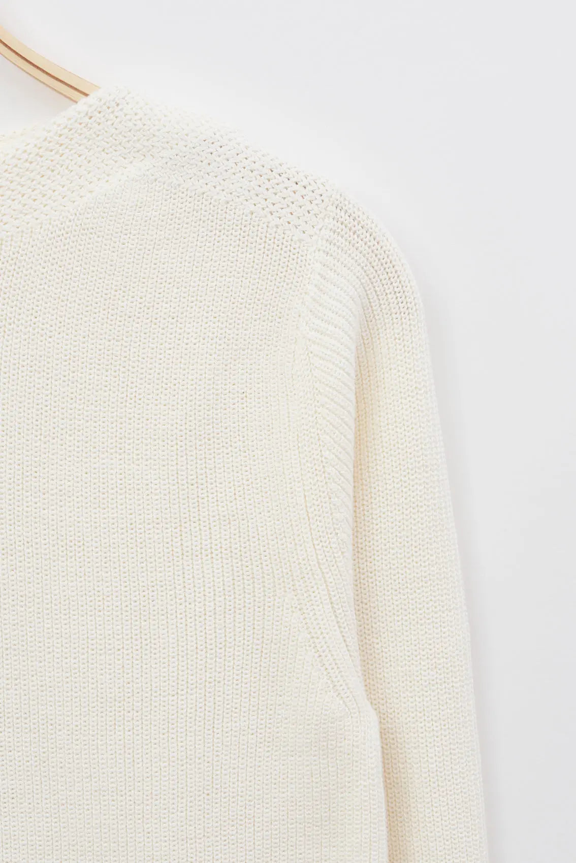 Jersey básico punto de algodón y cuello amplio