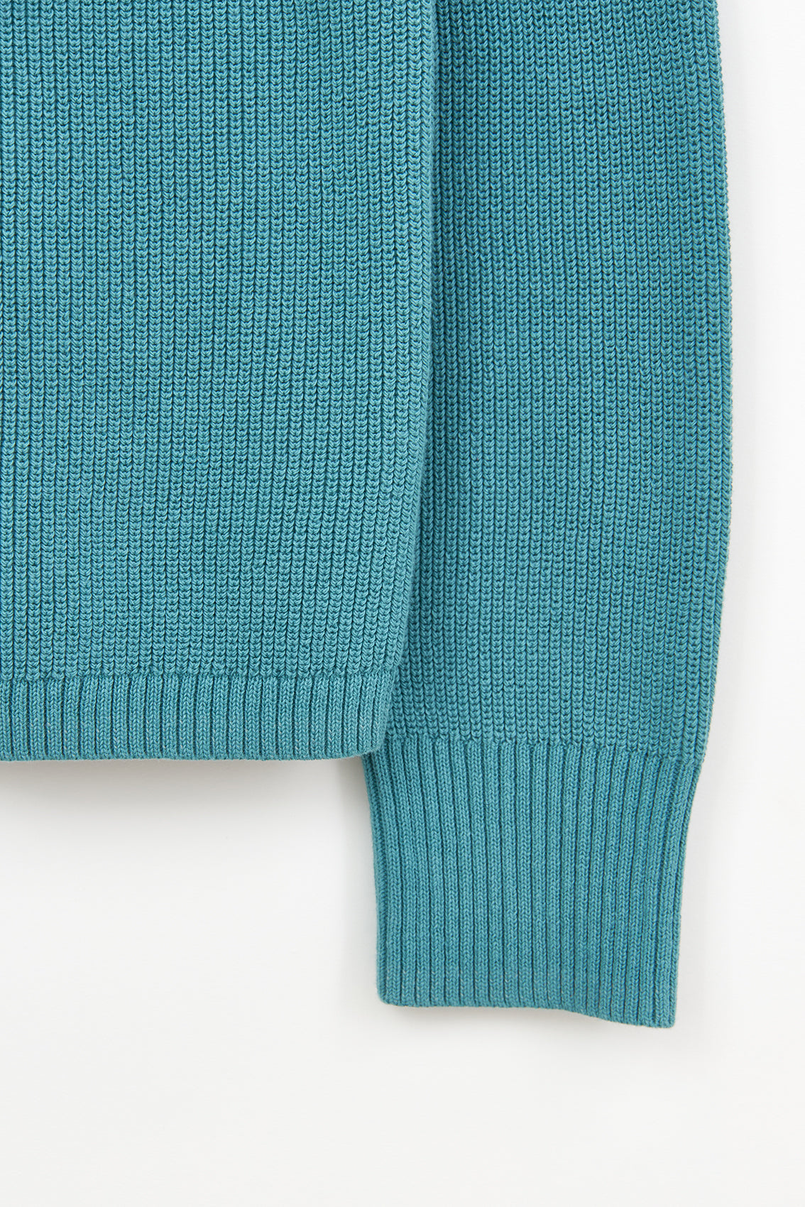 Jersey básico punto de algodón y cuello amplio