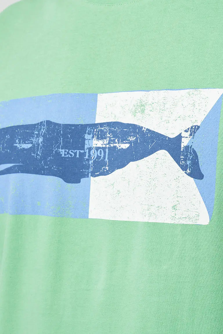 T-shirt manches courtes en coton, cachalot