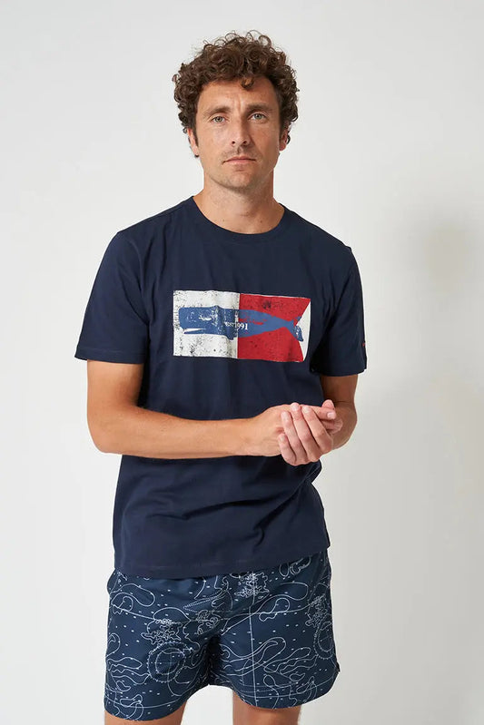 T-shirt manches courtes en coton, cachalot