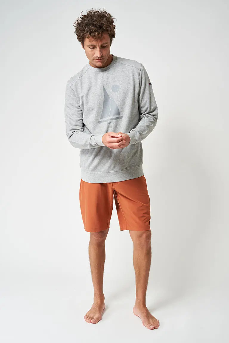 Sudadera cerrada en tejido Terry velero