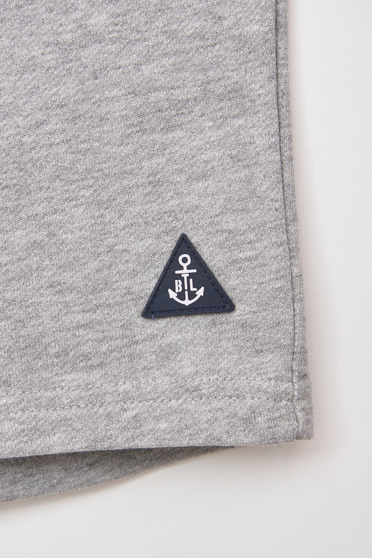 Cotton terry knit Bermuda shorts