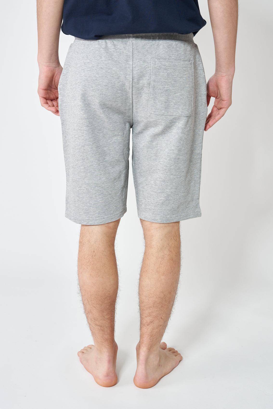 Cotton terry knit Bermuda shorts