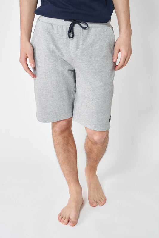 Cotton terry knit Bermuda shorts