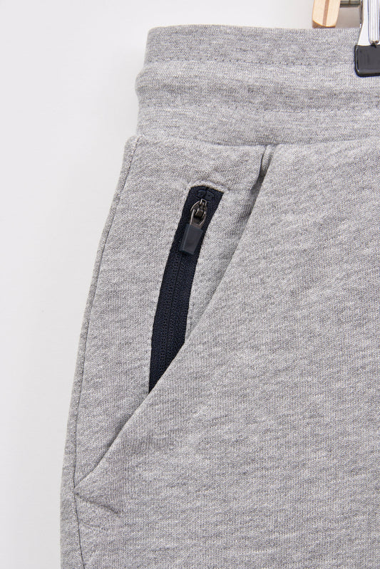 Cotton terry knit Bermuda shorts