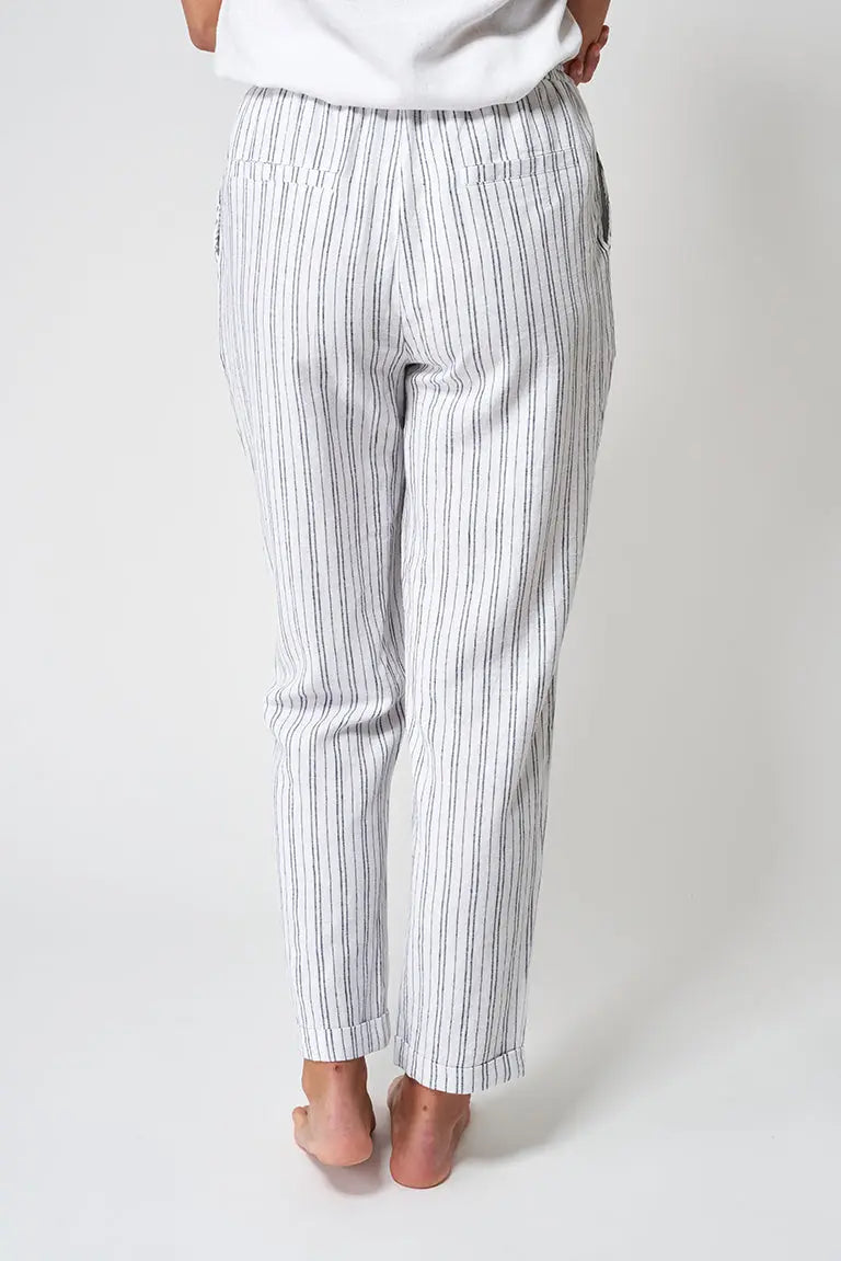 Pantalón largo lino y viscosa