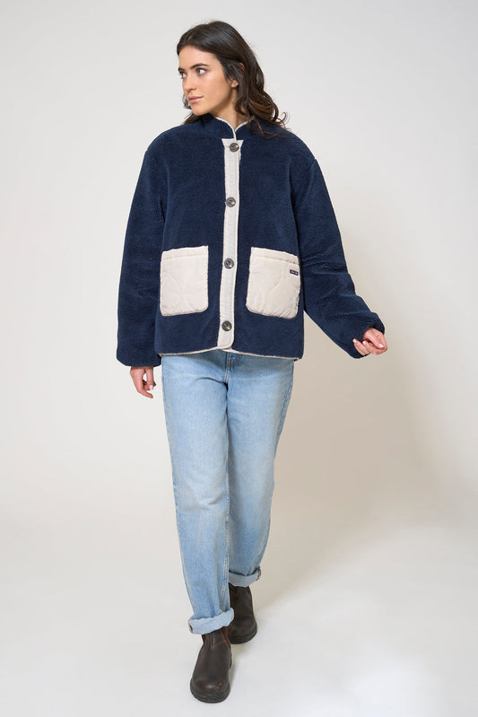 REVERSIBLE sherpa jacket